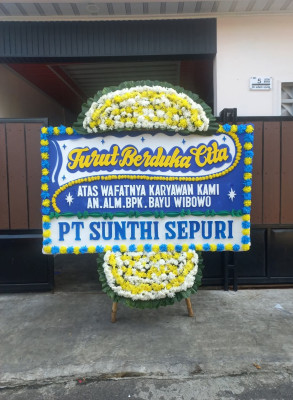Papan Bunga Duka di Prangkokan